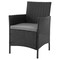 Manhattan Comfort Imperia Steel Rattan 3-Piece Patio Conversation Set with Cushions in Grey OD-CV020-GY - alternate 2